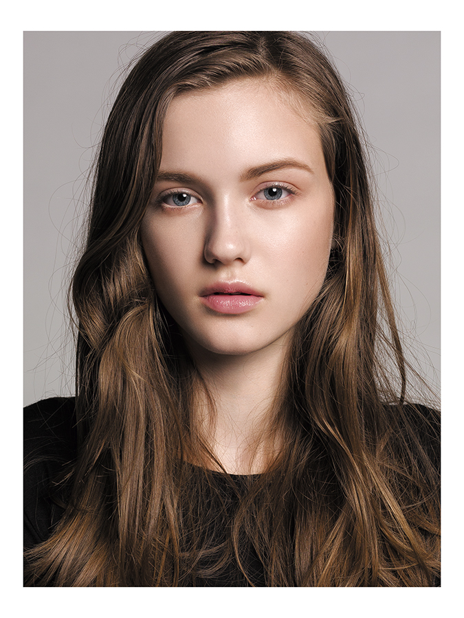 Headshot of model and actress Chloe Robertson photographed by Joshua Pyles