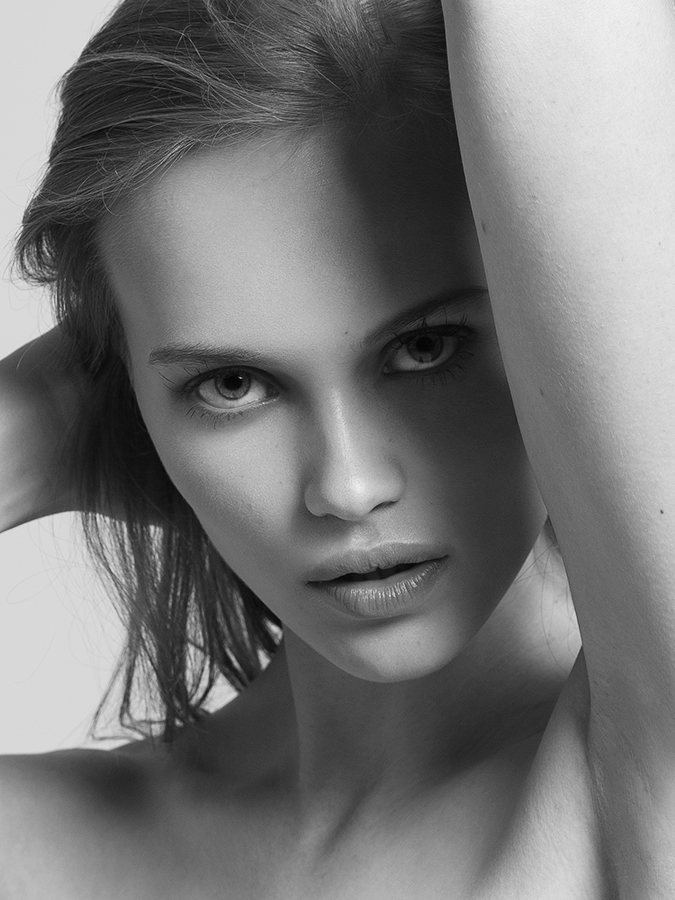 Freedom and Next Model Mae Van Der Weide fashion headshot photographed by Joshua Pyles